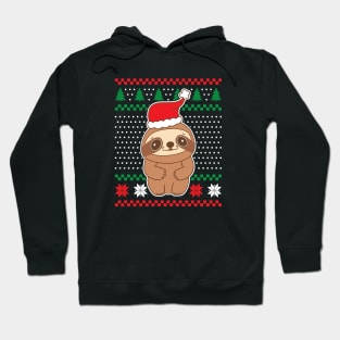 Ugly Christmas Sweaters Cute Sloth Hoodie